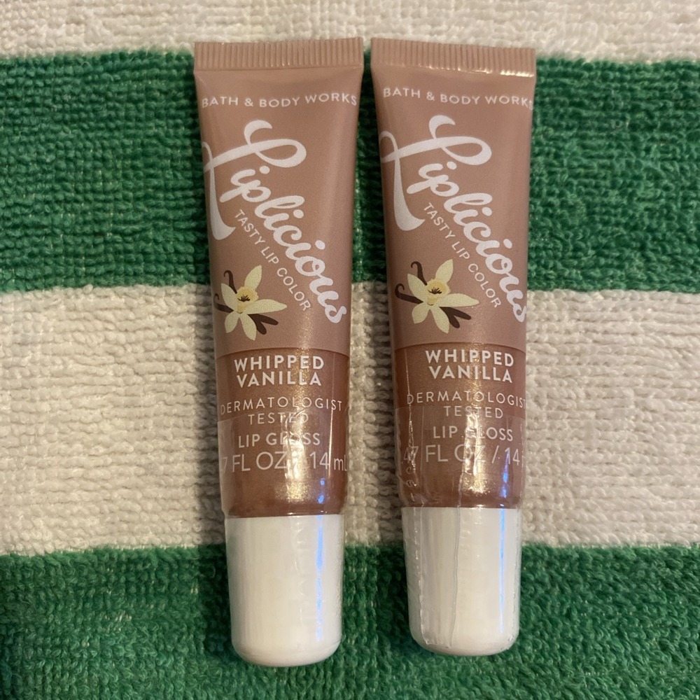 2-Pack ALL NEW Whipped Vanilla LIPLICIOUS Lip Gloss SEALED Bath & Body Works
